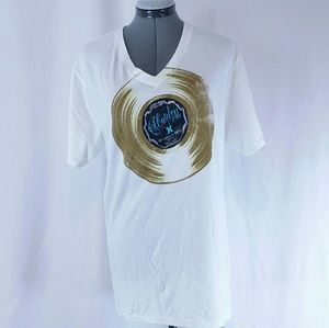 Hurley White T-Shirt Record Microphone for Youth